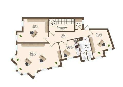 Erfurt Büros, Büroräume, Büroflächen 