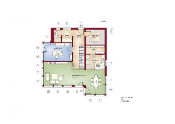 Grundriss Evolution - 177 V4_EG