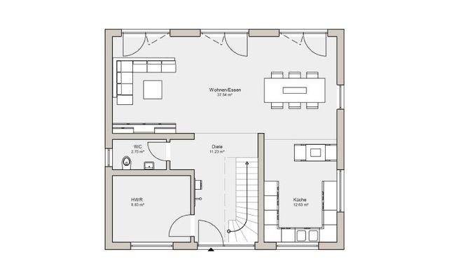 Grundriss Erdgeschoss