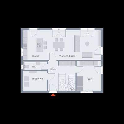 Stadtvilla 12.2 Grundriss EG