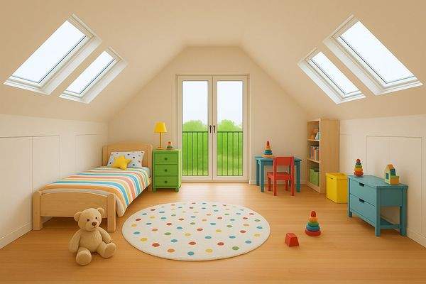 Dachgeschoss visualisiert