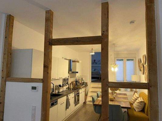 Blick in die Wohnküche Wohnung 1.OG