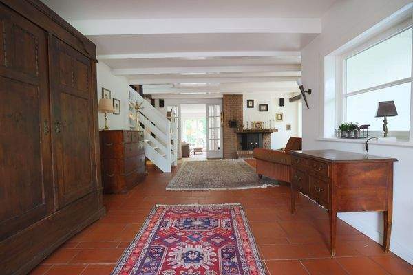 Herzstück des Hauses: die offene Diele 