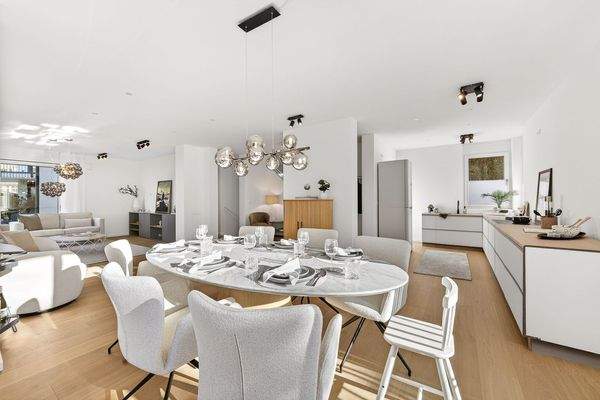 Essbereich mit Küche