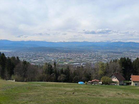 Aussicht vom Radsberg auf Klagenfurt