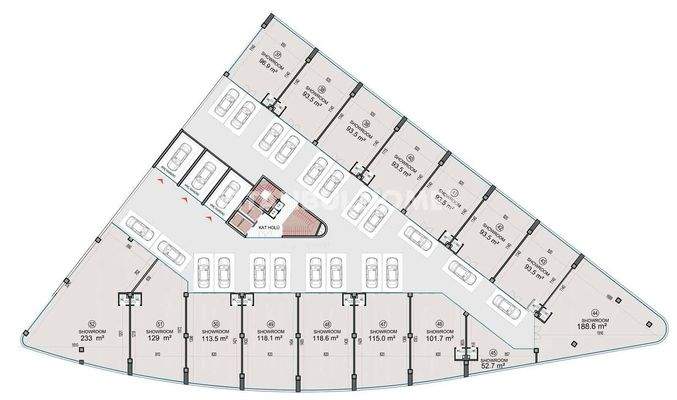 Shops in a Project Close to the Metro in Basaksehir