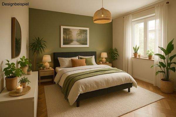 Kellergeschoss - Schlafzimmer Designbeispiel