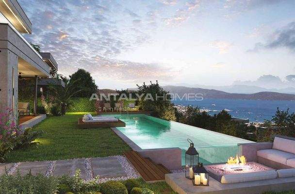 Houses with Bodrum Castle and Sea Views