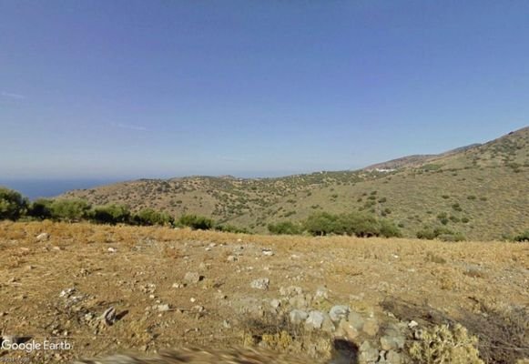 Kreta, Kounali: Großes Baugrundstück mit tollem Meerblick zu verkaufen