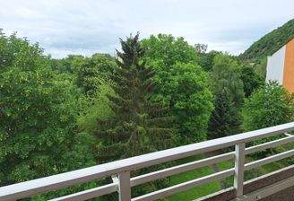 Blick vom Balkon