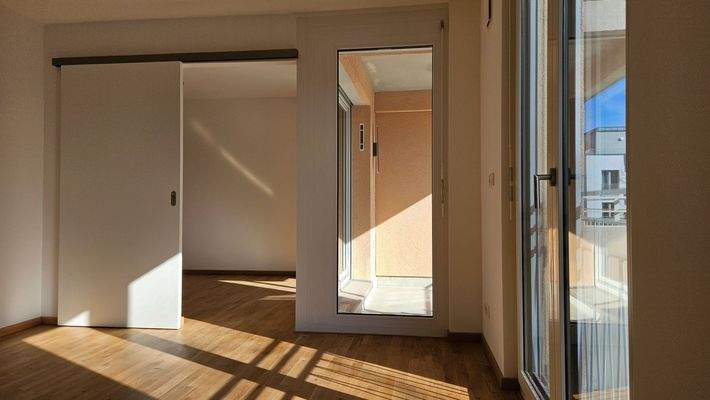 Sicht zum Schlafbereich