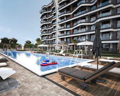 Elegant Apartments with Pool in Antalya Altıntaş
