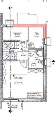 Souterrain mit Gästezimmer