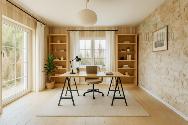 Visualisierung Einrichtungsidee Büro (EG)