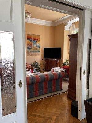 Parkett, Stuck, Schiebetür