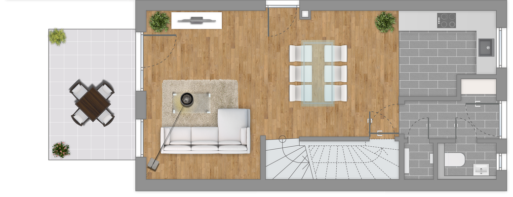 Erdgeschoss Eingang Links