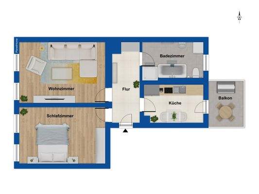 Grundriss Hochparterre