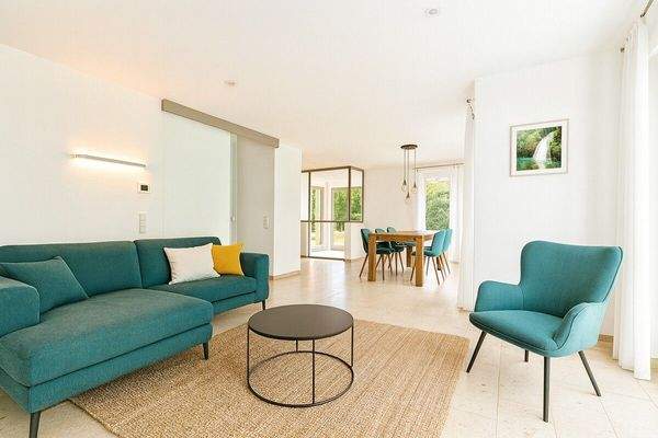 Wohnzimmer digital eingerichtet