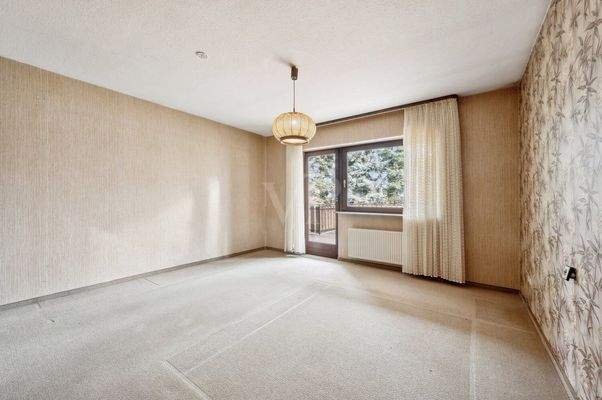 Schlafzimmer mit Balkon