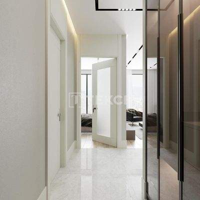 On-Site Flats with Pool and Security in Istanbul Kucukcekmece