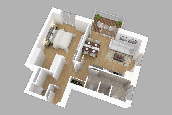 3D-Grundriss Wohnung