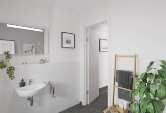 Für die Gäste steht ein separates WC bereit