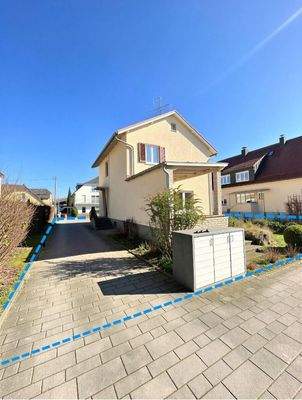 Rückansicht Grundstück (Haus 1 und Haus 2)