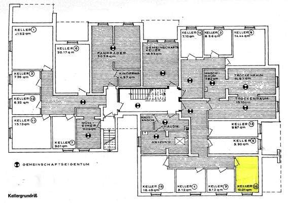 Grundriss Keller