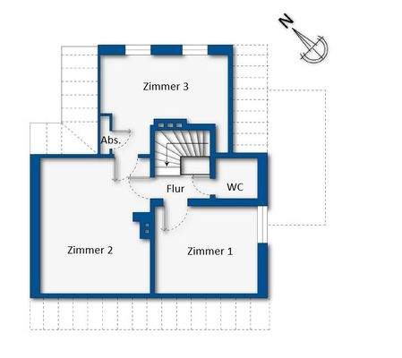 Grundrissskizze Dachgeschoss