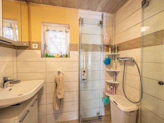 Blick in das Duschbad