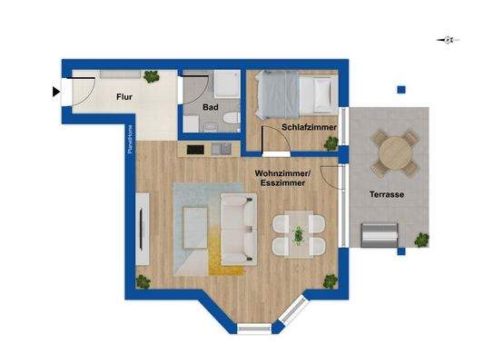 Grundriss - Erdgeschoss