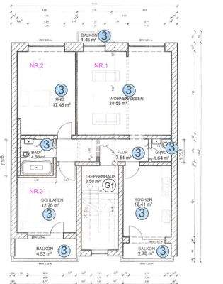 PLAN FOR APARTMENT 3