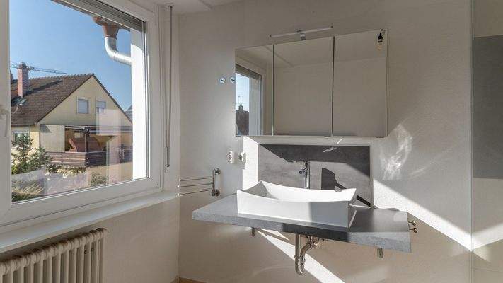 Tageslicht-Duschbadezimmer