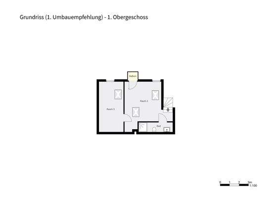 Grundriss - Umbauempfehlung - OG