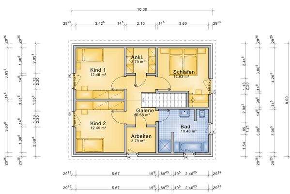 Grundriss Obergeschoss 
