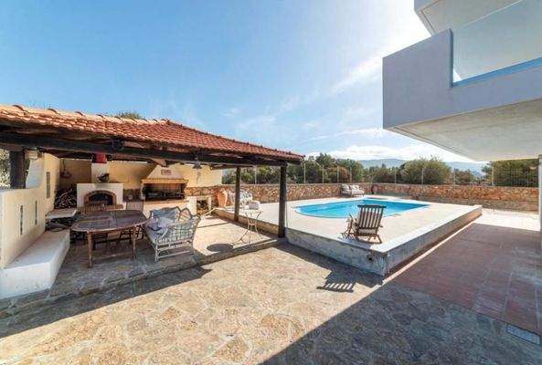 Kreta, Vathi: Atemberaubende Villa mit Pool, Gärten und Meerblick zu verkaufen