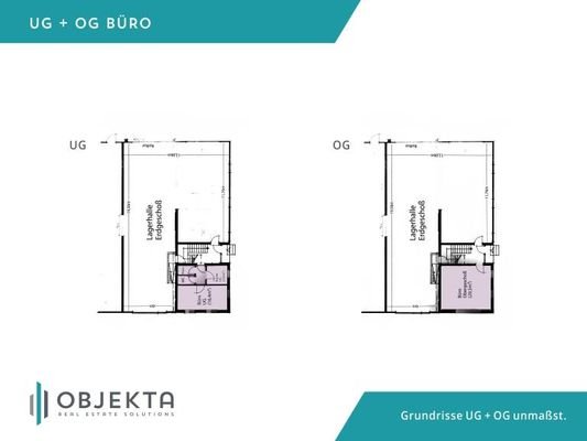 Grundrisse UG + OG Büro