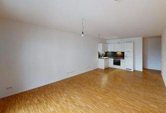 Wohnbereich mit offener Küche Muster