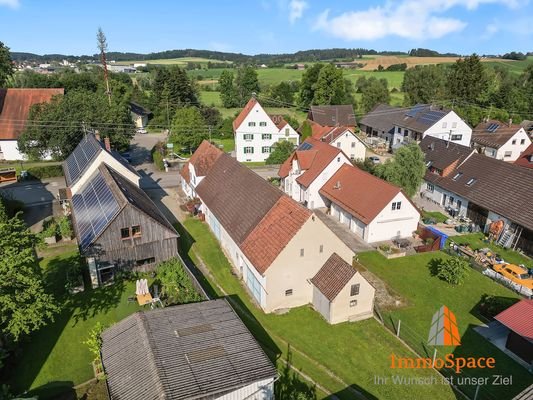 Blick auf den Stadl des Hauses