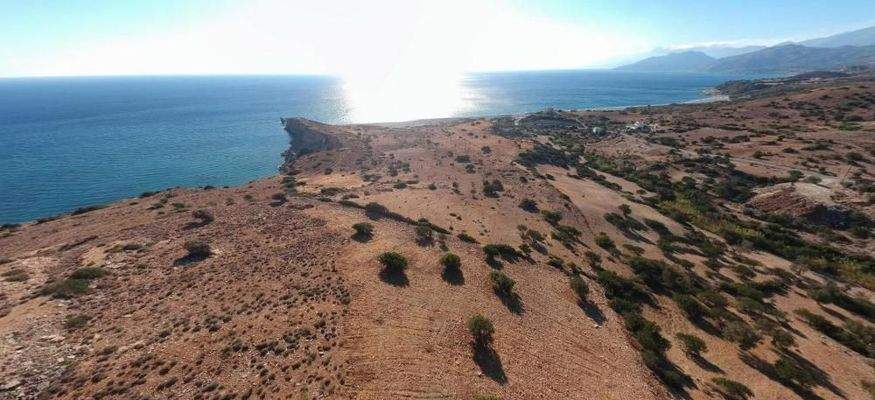 Kreta, Triopetra: Grundstück am Meer in unberührter Gegend zu verkaufen