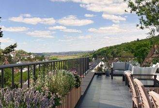 WE5- DG Balkonterassenwohnung, Ausblick beispielhaft