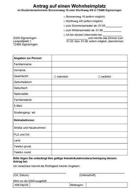 Antrag aus Wohnheimplatz Seite1