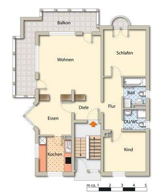 Grundriss Wohnung Erdgeschoss