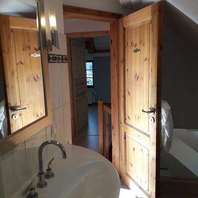 Blick vom Bad in den Flur