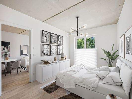 Schlafzimmer Musterwohnung