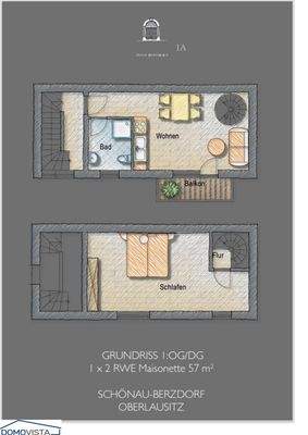 Grundriss Masionettewohnung