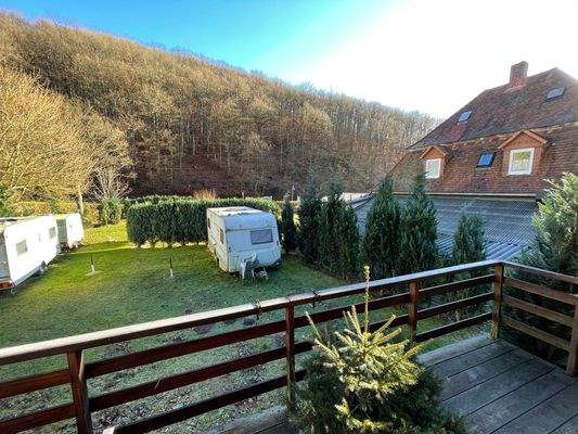 Blick auf das Grundstück