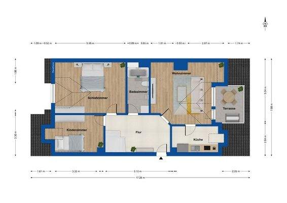 Grundriss Obergeschoss