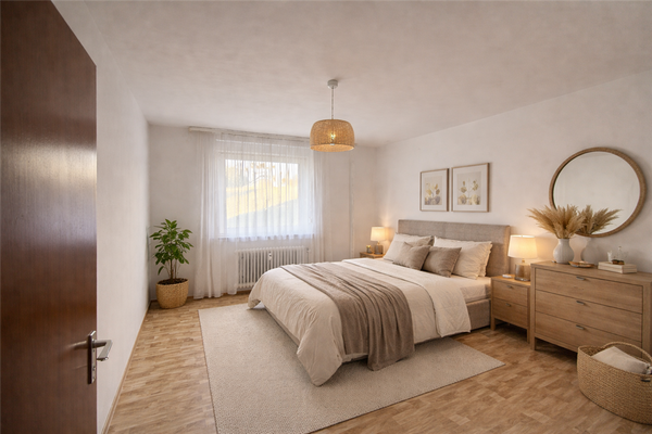 Schlafzimmer - virtually staged
