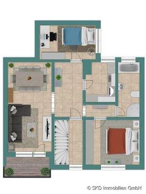 Grundriss-Skizze 1.Obergeschoss